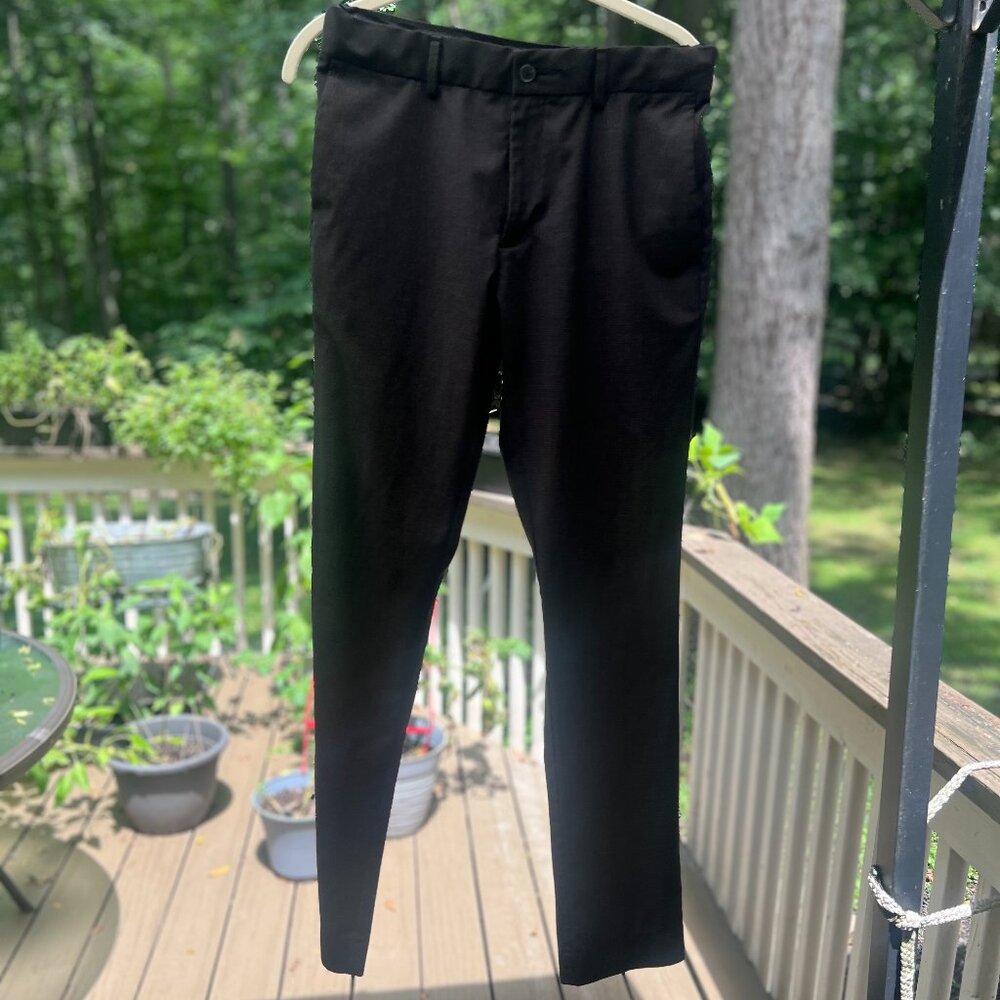 🔥 4 FOR $15 Item🔥Apt. 9 Men's Slim Fit Dress Pants Black W30 x L32